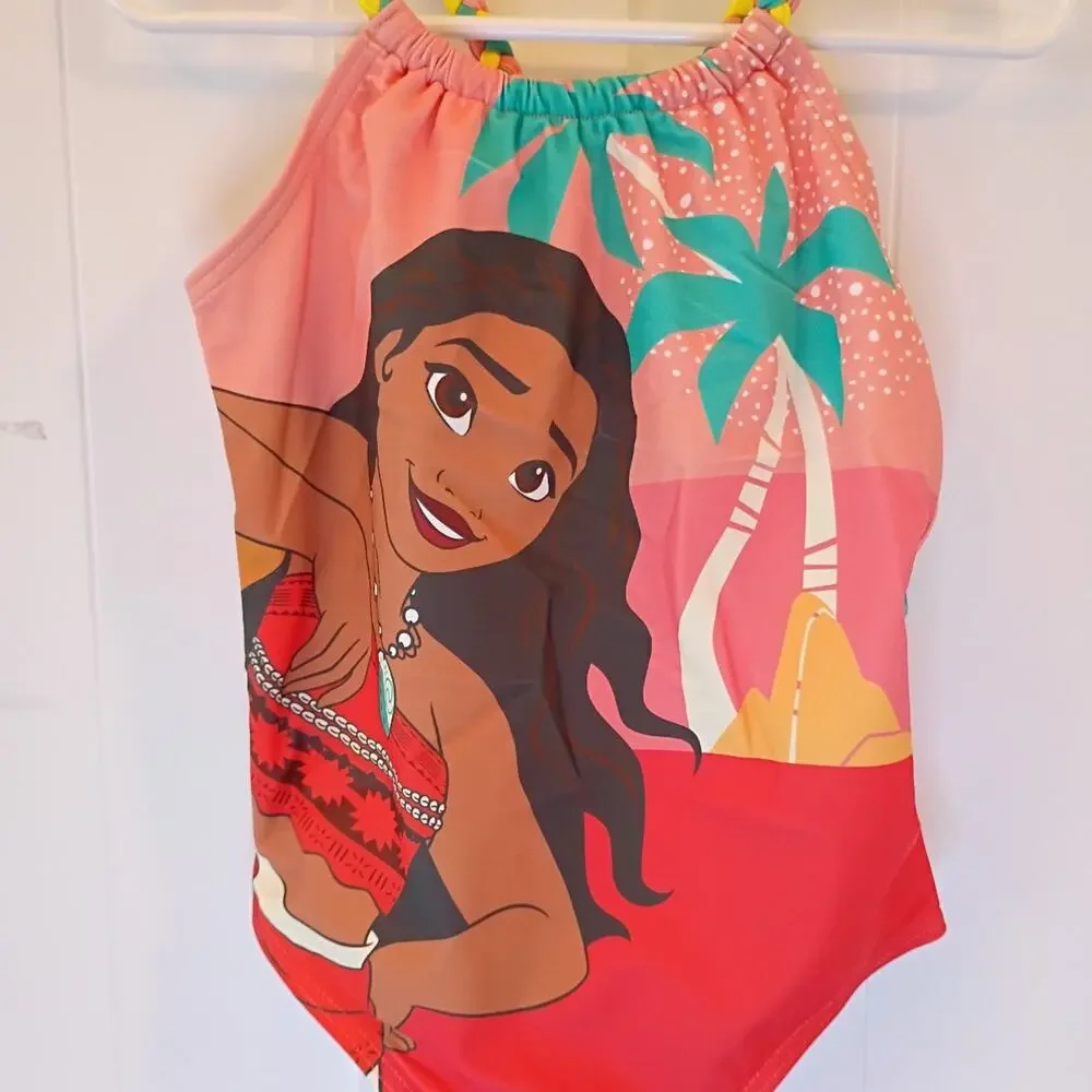 Disney Moana Girls Swimsuit One Piece 4-5 Years